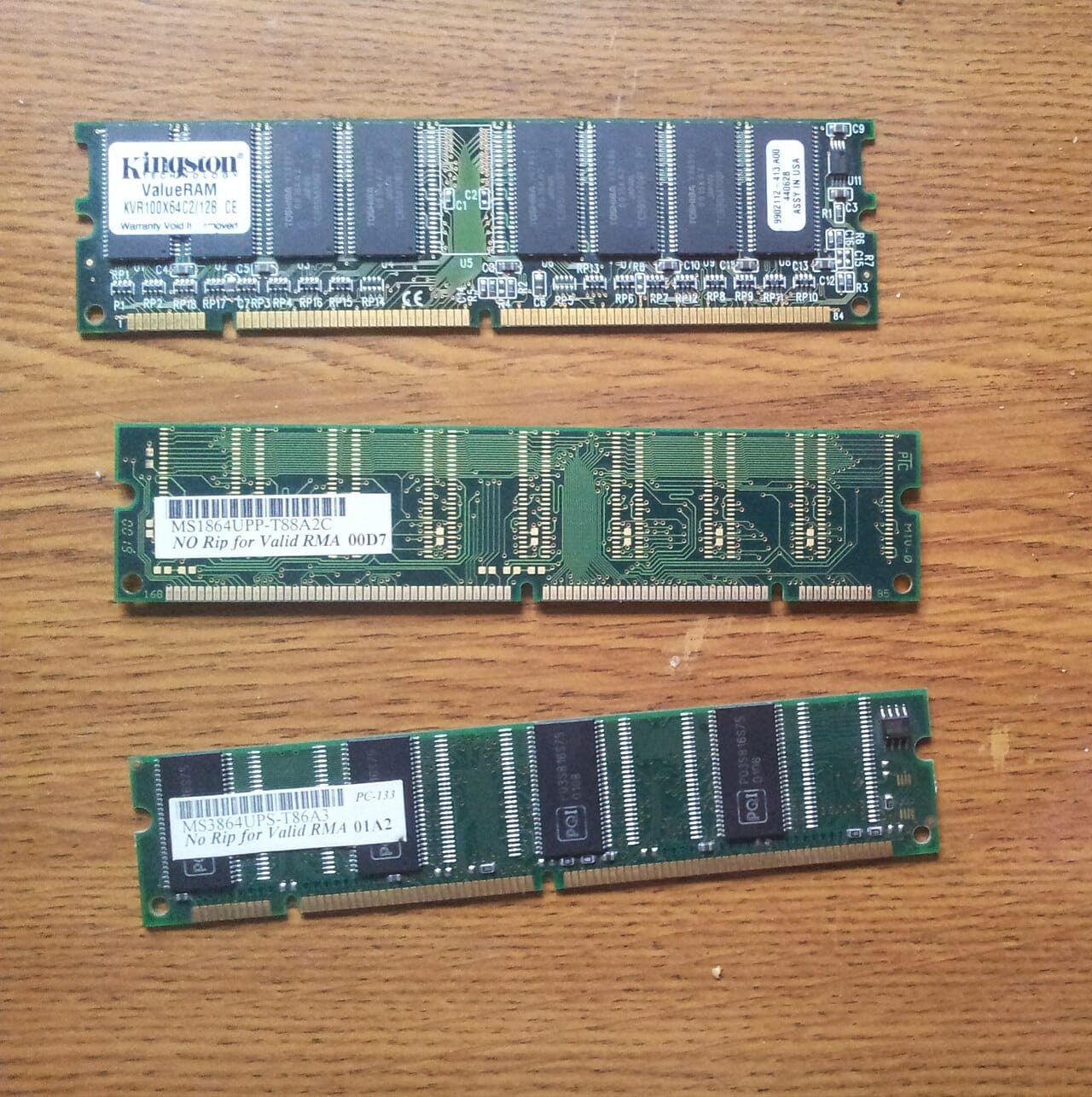 A desktop memory module photographed against a plain background, the type of component whose price has quadrupled since 2025.